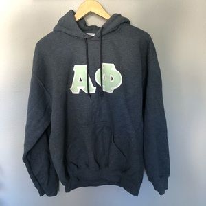 Alpha Phi letters hoodie